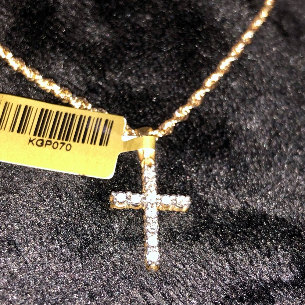 10k Solid Gold REAL Diamonds NOT CZ NOT PLATED WOW - Picture 4 of 9